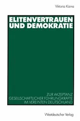 Book cover of Elitenvertrauen und Demokratie by Viktoria Kaina