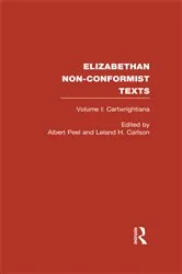 Book cover of Elizabethan Non-Conformist Texts by Leland H. Carlson