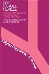 Book cover of Elliptic Functions by Eric Harold Neville