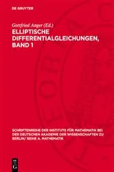 Book cover of Elliptische Differentialgleichungen, Band 1 by Gottfried Anger