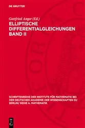 Book cover of Elliptische Differentialgleichungen Band II by Gottfried Anger