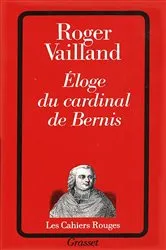 Book cover of Eloge du cardinal de Bernis by Roger Vailland