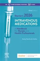 Book cover of Elsevier's 2026 Intravenous Medications - E-Book (42nd ed.) by Collins PharmD, BCGP, Shelly Rainforth