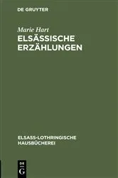 Book cover of Elsässische Erzählungen by Marie Hart