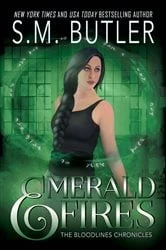 Book cover of Emerald Fires by S.M. Butler