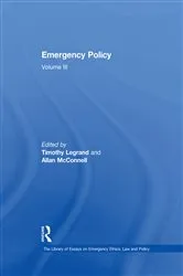 Book cover of Emergency Policy by Allan McConnell