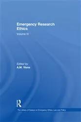 Book cover of Emergency Research Ethics by A.M. Viens