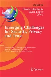 Book cover of Emerging Challenges for Security, Privacy and Trust by Dimitris Gritzalis