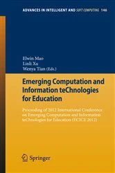 Book cover of Emerging Computation and Information teChnologies for Education by Elwin Mao