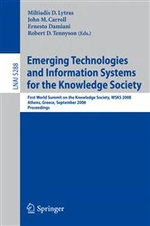 Book cover of Emerging Technologies and Information Systems for the Knowledge Society by Miltiadis D. Lytras