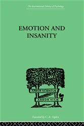 Book cover of Emotion and Insanity by Unknown