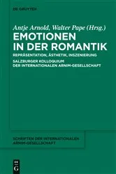 Book cover of Emotionen in der Romantik by Walter Pape