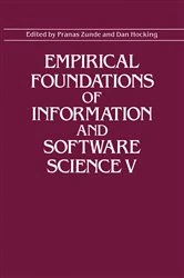 Book cover of Empirical Foundations of Information and Software Science V by Pranas Zunde
