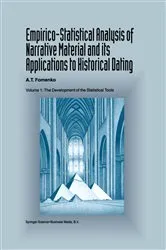 Book cover of Empirico-Statistical Analysis of Narrative Material and its Applications to Historical Dating by A.T. Fomenko