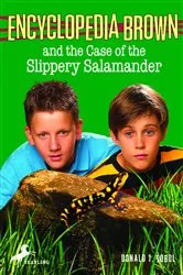 Book cover of Encyclopedia Brown and the Case of the Slippery Salamander by Donald J. Sobol