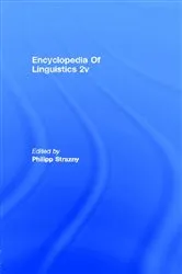 Book cover of Encyclopedia of Linguistics by Philipp Strazny