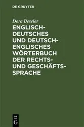 Book cover of Englisch-deutsches und deutsch-englisches Wörterbuch der Rechts- und Geschäftssprache by Unknown