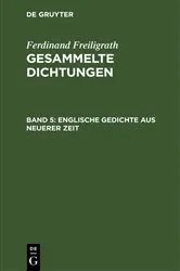 Book cover of Englische Gedichte aus neuerer Zeit by Ferdinand Freiligrath
