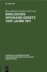 Book cover of Englisches Spionage-Gesetz vom Jahre 1911 by Unknown