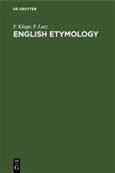 Book cover of English etymology by Unknown