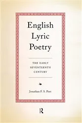 Book cover of English Lyric Poetry by Jonathan Post