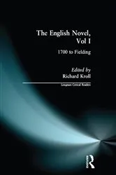 Book cover of English Novel, Vol I, The by Richard W.F. Kroll