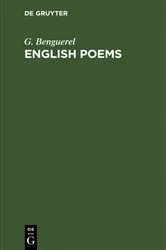 Book cover of English Poems (3rd ed.) by G. Benguerel