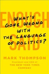 Book cover of Enough Said by Mark Thompson