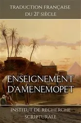 Book cover of Enseignement d'Amenemopet by Institut de recherche scripturale
