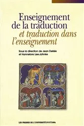 Book cover of Enseignement de la traduction et traduction dans l'enseignement by Jean Delisle