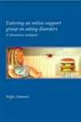 Book cover of Entering an Online Support Group on Eating Disorders by Stommel Wyke