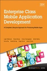 Book cover of Enterprise Class Mobile Application Development by Leigh Williamson