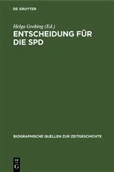 Book cover of Entscheidung für die SPD by Helga Grebing