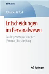 Book cover of Entscheidungen im Personalwesen by Johannes Kirdorf