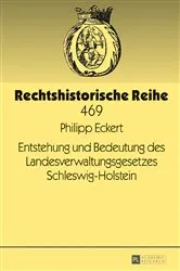 Book cover of Entstehung und Bedeutung des Landesverwaltungsgesetzes Schleswig-Holstein by Rudolf Meyer-Pritzl