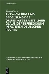 Book cover of Entwicklung und Bedeutung des Grundsatzes anteiliger Gläubigerbefriedigung im älteren deutschen Rechte by Unknown