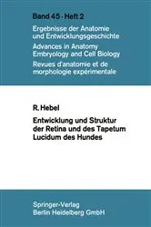 Book cover of Entwicklung und Struktur der Retina und des Tapetum lucidum des Hundes by R. Hebel