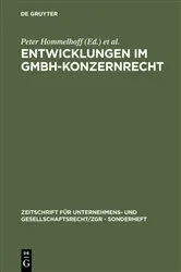 Book cover of Entwicklungen im GmbH-Konzernrecht by Unknown
