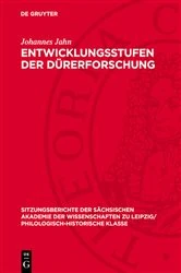 Book cover of Entwicklungsstufen der Dürerforschung by Johannes Jahn