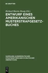 Book cover of Entwurf eines amerikanischen Musterstrafgesetzbuches by Unknown