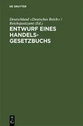Book cover of Entwurf eines Handelsgesetzbuchs by Unknown