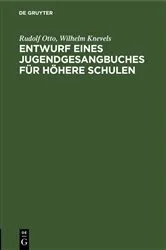Book cover of Entwurf eines Jugendgesangbuches für höhere Schulen by Rudolf Otto