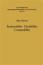 Book cover of Enumerability · Decidability Computability (2nd ed.) by Hans Hermes
