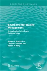 Book cover of Environmental Quality Management by Walter O. Spofford Jr.