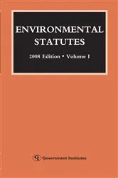 Book cover of Environmental Statutes by Government Institutes Research Group