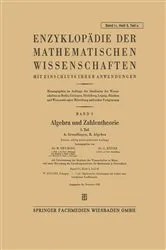 Book cover of Enzyklopädie der Mathematischen Wissenschaften mit Einschluss Ihrer Anwendungen (4th ed.) by Max Deuring