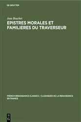 Book cover of Epistres morales et familieres du traverseur by Unknown