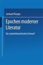 Book cover of Epochen moderner Literatur by Gerhard Plumpe