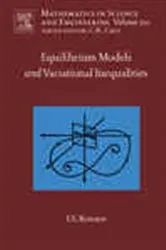 Book cover of Equilibrium Models and Variational Inequalities by Igor Konnov