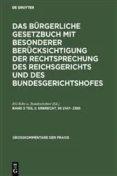 Book cover of Erbrecht, §§ 2147– 2385 (11th ed.) by Unknown